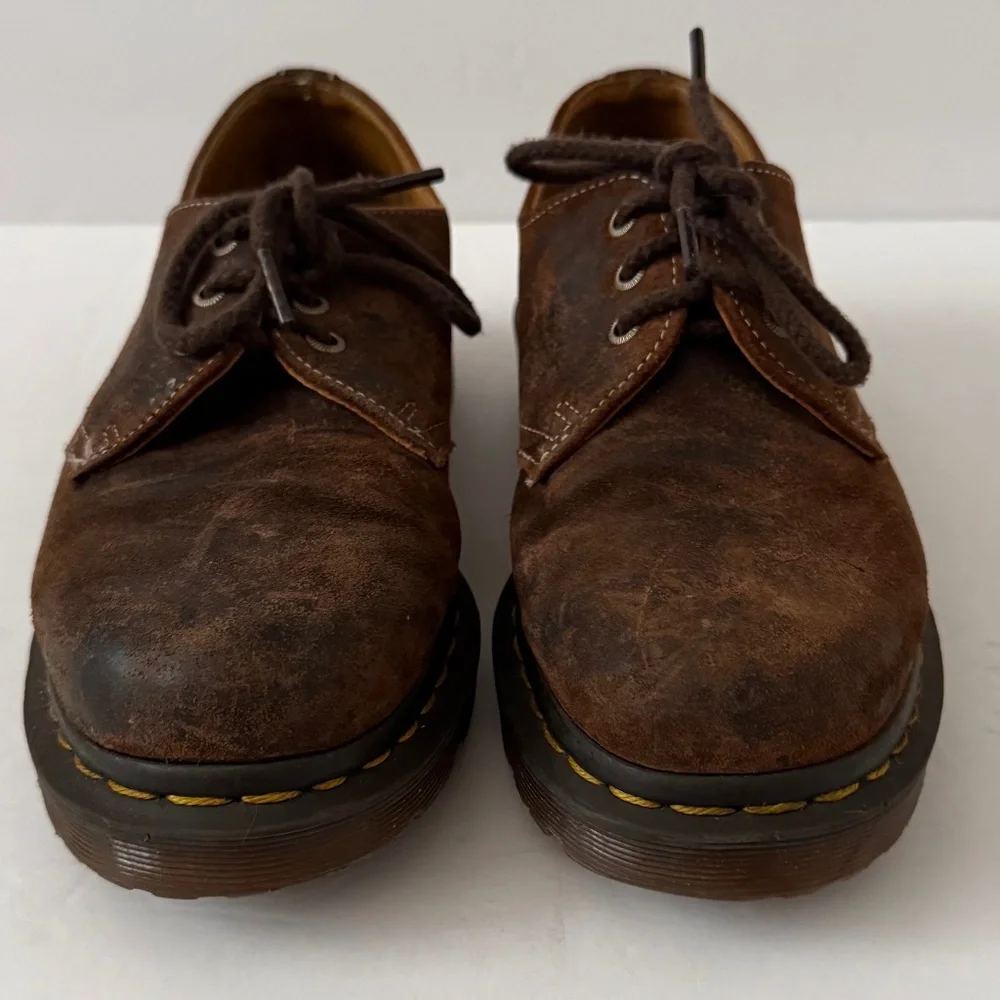 Dr. Martens 1461 Made In England Commander Oxford Shoes 3 Eye Brown Men's Size 6